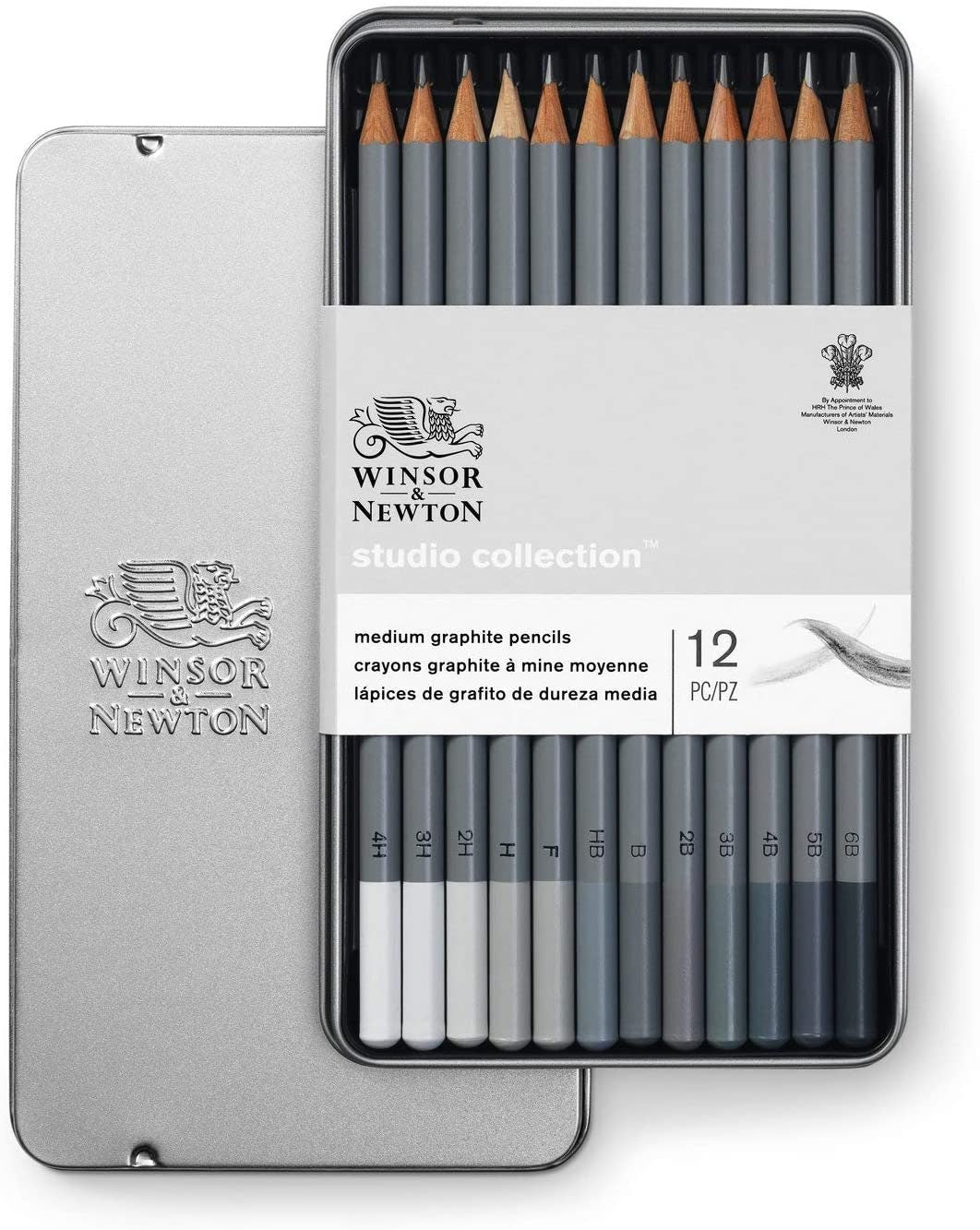 Winsor & Newton Studio Collection Graphite Pencils Medium Set of 12