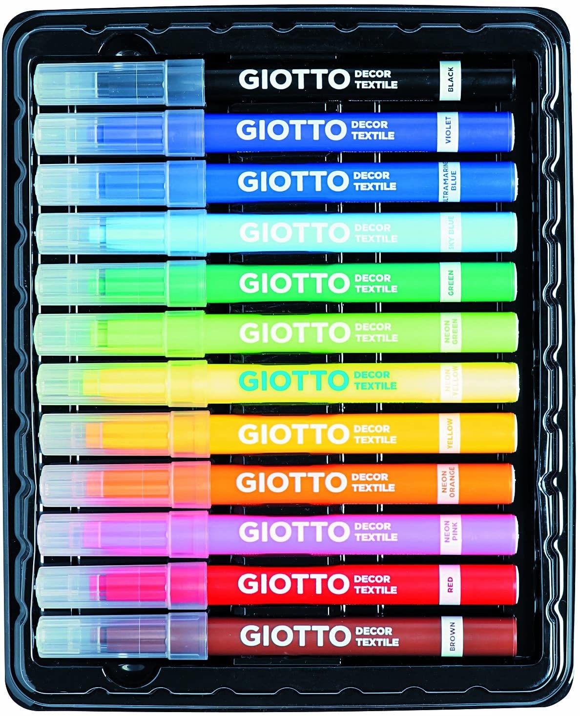 Giotto Decor Textile Permanent Markers 12 Pack