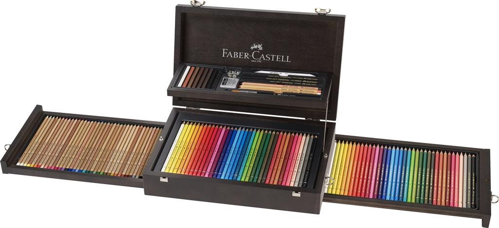 lengua Continente claramente Faber-Castell Art & Graphic Collection Wooden Case Gift Set for Profes –  ATARTSGIFTS