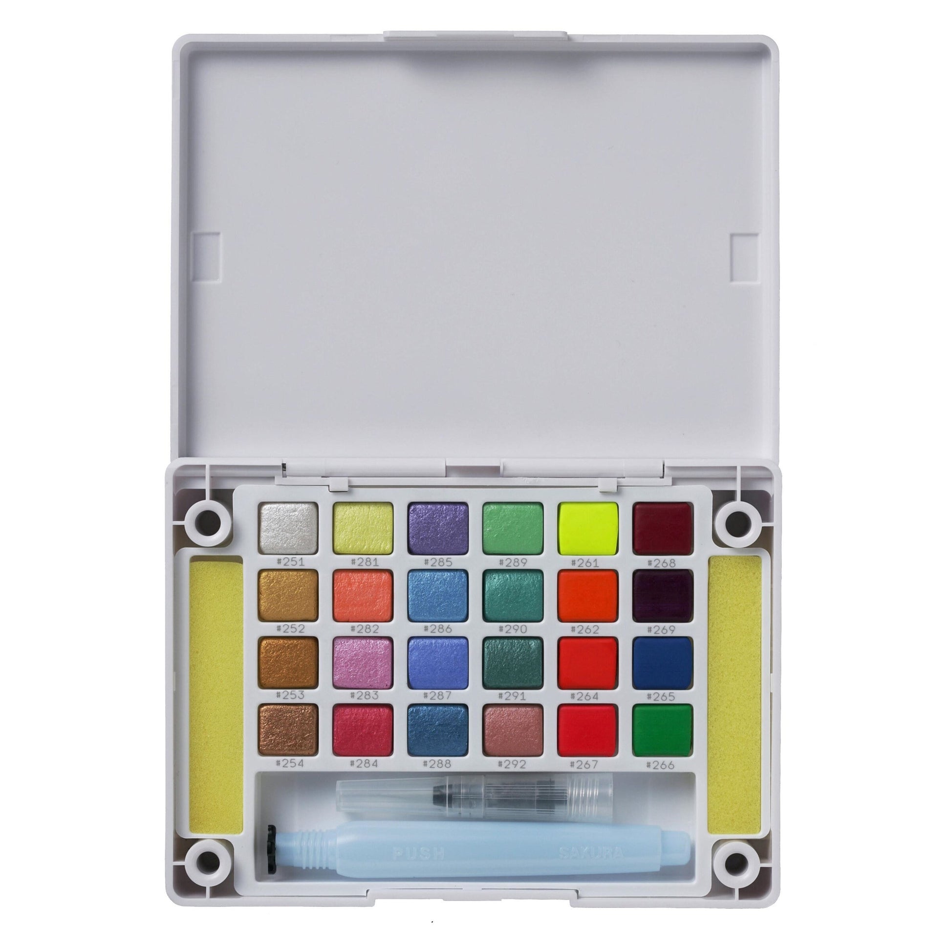 Koi Water Colors Pocket Field Sketch Box Creative Art Colors, 12 half pans